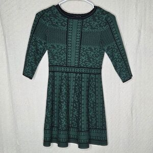 GB Girls Dark Green and Black Dress